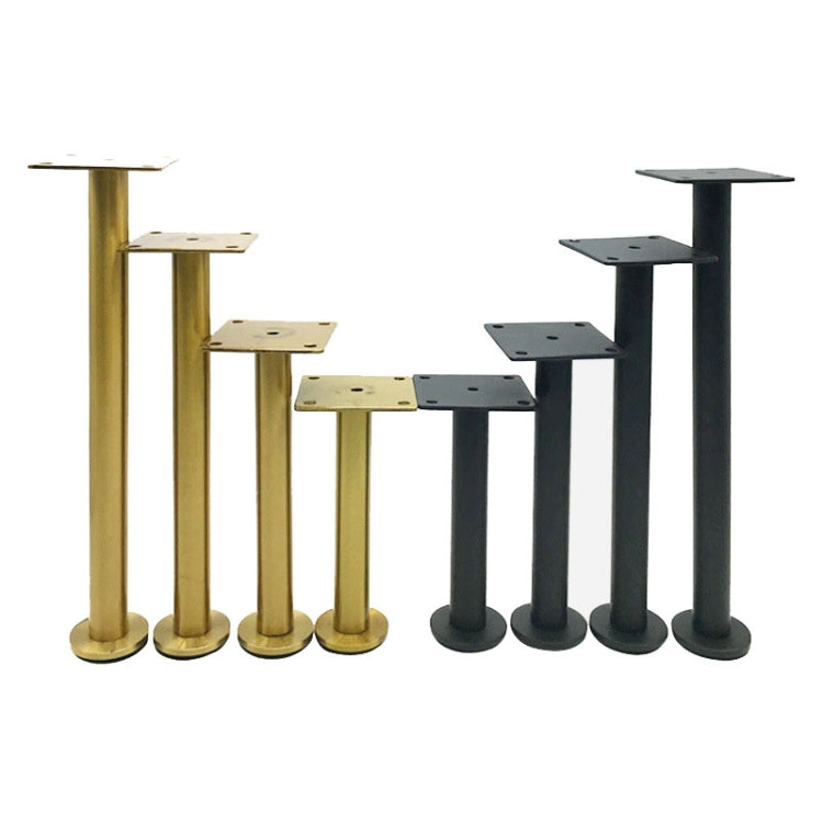 LH-TJ003 Adjustable Stainless Steel Round Tube Furniture Legs, Height: 28cm(Matte Black) - Furniture Accessories by PMC TechLife | Online Shopping South Africa | PMC TechLife