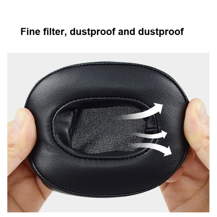 1 Pair Sponge Earmuff for Audio-Technica ATH-M50 / M40 / M50X / MSR7, Color: Sheepskin-Black - Earmuff & Pad by PMC TechLife | Online Shopping South Africa | PMC TechLife