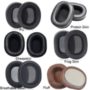 1 Pair Headset Earmuffs For Audio-Technica ATH-M50X/M30X/M40X/M20X, Spec: Brown-Thick Sheepskin