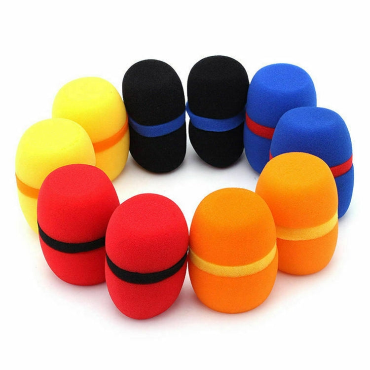 10 PCS Handheld Dust Proof Soft Sponge Microphone Cover(Random Color Delivery) - Windshield by PMC TechLife | Online Shopping South Africa | PMC TechLife