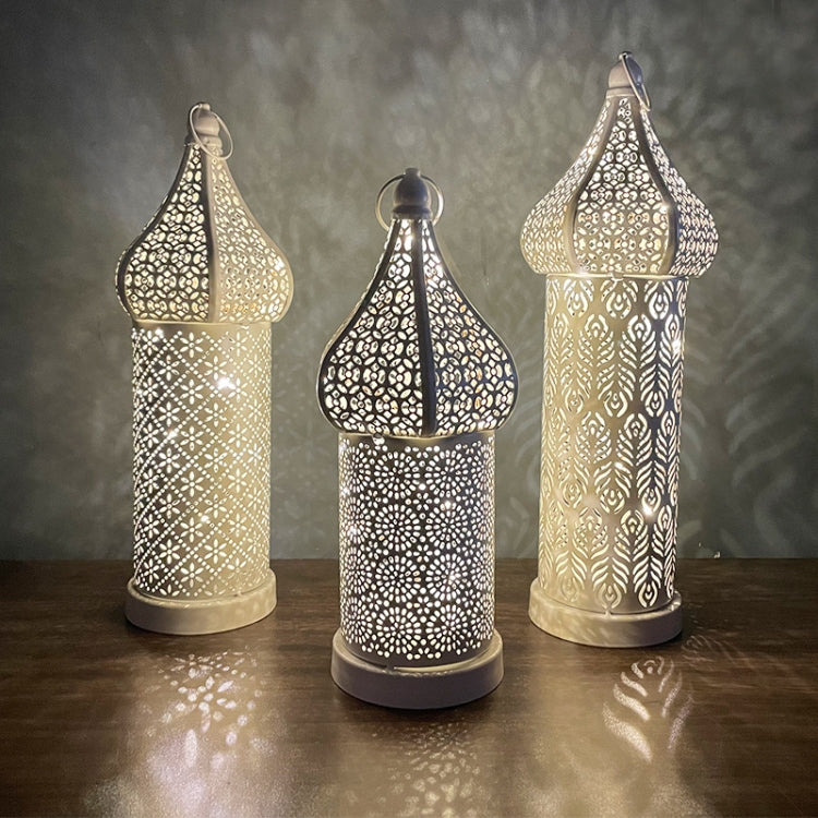 Moroccan Hollow LED Wrought Iron Decorative Lamp, Spec: Medium - Holiday Lights by PMC TechLife | Online Shopping South Africa | PMC TechLife