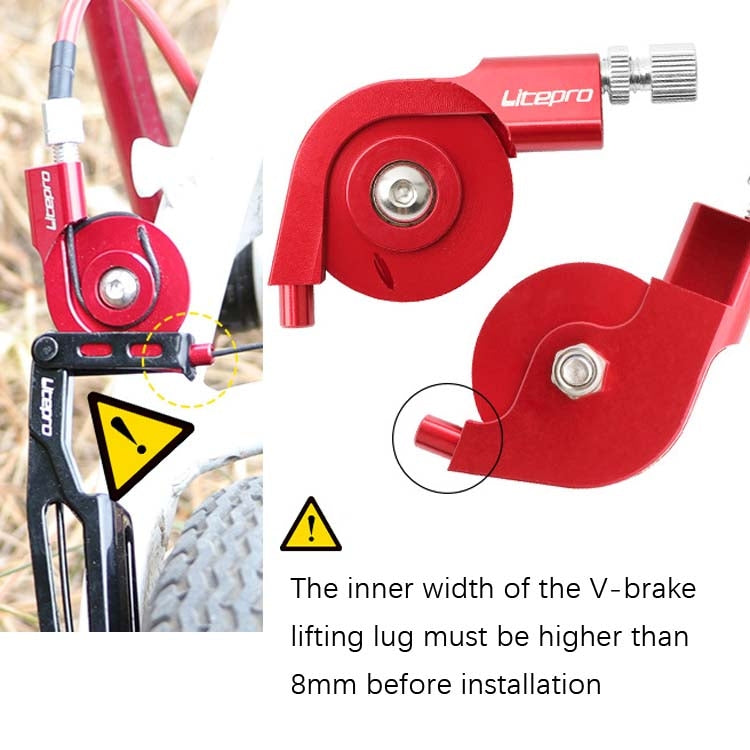 LitePro Bike V-Brake Stroke Converter(Black) - Bicycle Brake Parts by LitePro | Online Shopping South Africa | PMC Jewellery | Buy Now Pay Later Mobicred
