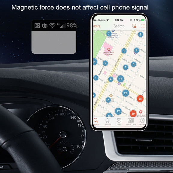 TOPFREE Astronaut Car Bracket Magnetic Adhesive Paste Navigation Car Phone Bracket(Black)