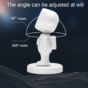 TOPFREE Astronaut Car Bracket Magnetic Adhesive Paste Navigation Car Phone Bracket(Black)