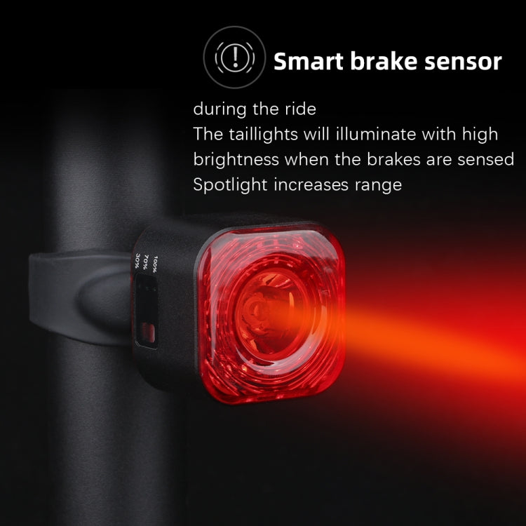 MEROCA XC02 Smart Light-Sensitive Brake Induction Taillight(Pipe Mounting) - Taillights by MEROCA | Online Shopping South Africa | PMC TechLife | Buy Now Pay Later Mobicred