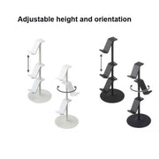 Gamepad Storage Rack Desktop Headphone Storage Rack, Color:  3 Floors Black