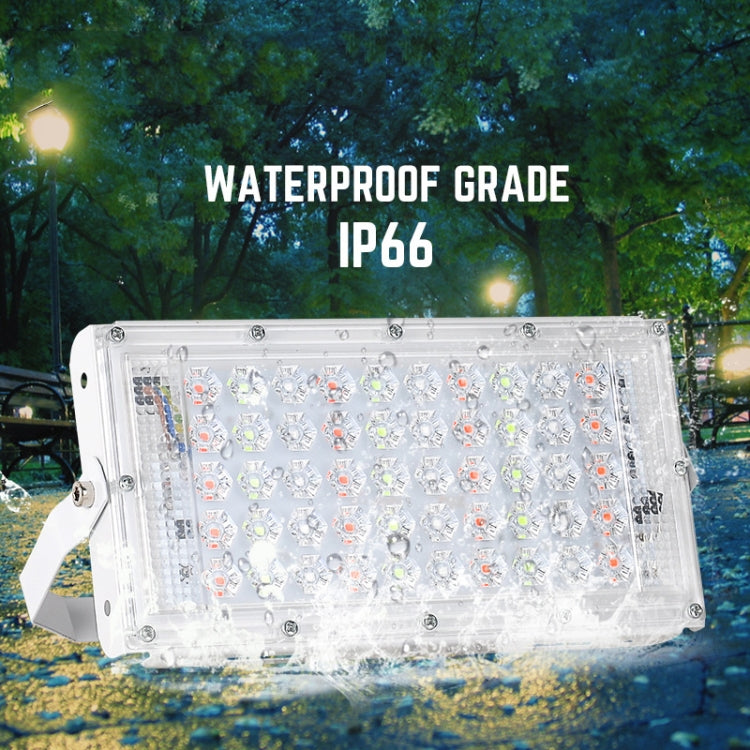 50W LED RGB Waterproof Ultra-light Outdoor Flood Light with Remote Control - Floodlights by PMC TechLife | Online Shopping South Africa | PMC TechLife