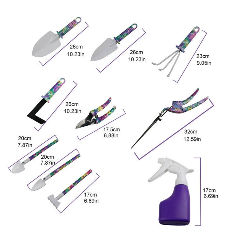 YL025 Potted Gardening Tool Set, Specification: 10 PCS / Set (Purple) - Garden Hand Tools by PMC TechLife | Online Shopping South Africa | PMC TechLife | Buy Now Pay Later Mobicred