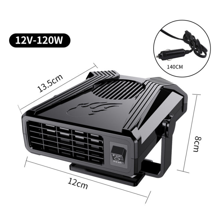 12V Car Heater Fan Defrost Defogger(Black) - Heating & Fans by PMC TechLife | Online Shopping South Africa | PMC TechLife