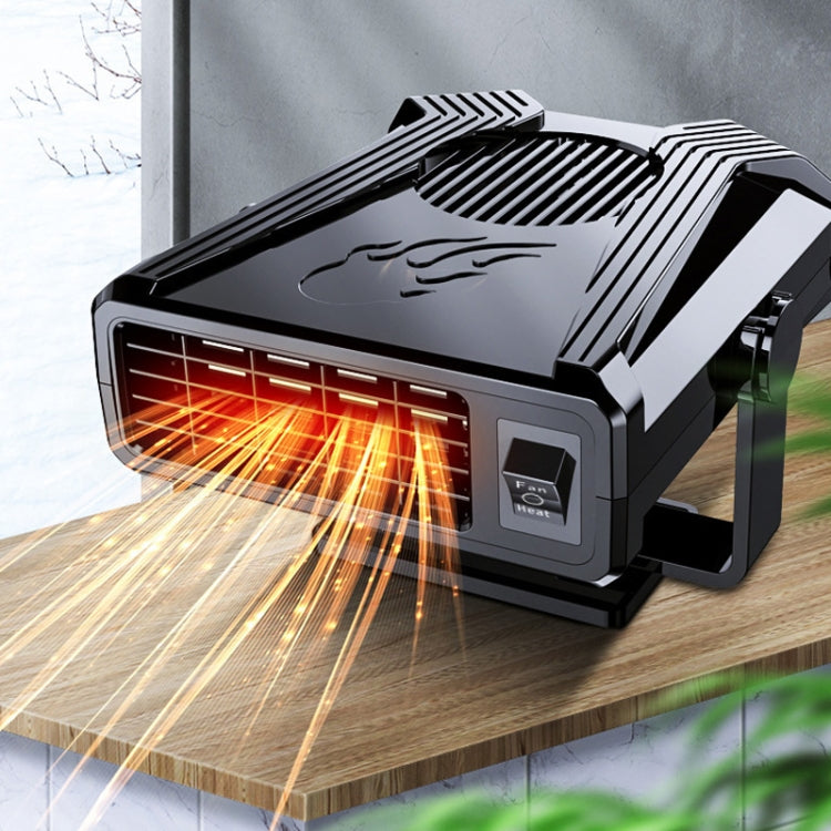 12V Car Heater Fan Defrost Defogger(Black) - Heating & Fans by PMC TechLife | Online Shopping South Africa | PMC TechLife