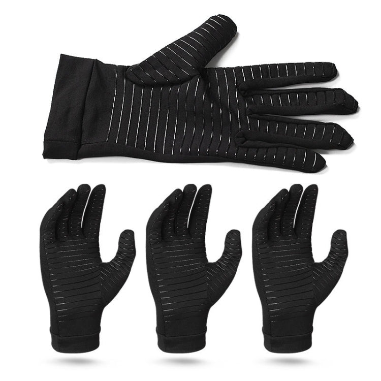 Copper Fiber Pressure Sports Fitness Anti-Slip Gloves, Size: L - free shipping - PMC TechLife - Order now!