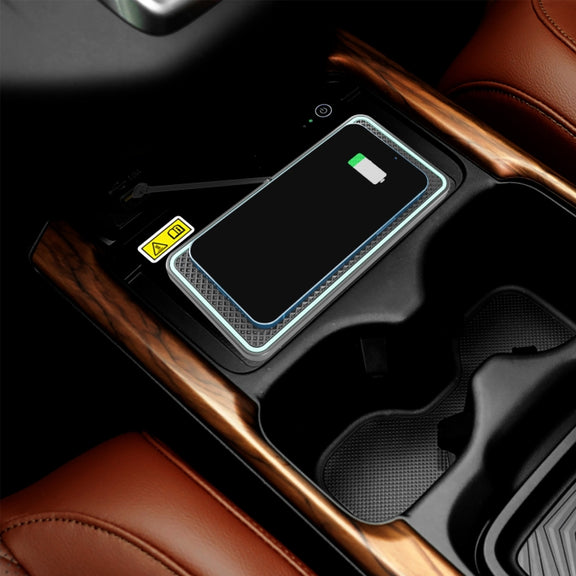 C1-PRO 2 In 1 15W Car Wireless Charging Anti-Slip Pad With Luminous For AirPods / iPhone