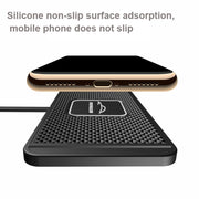 C1 30cm Short Cable 15W QI Car Wireless Charging Anti-Skid Pad