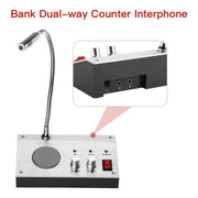 ZHUDELE ZDL-9908 Window Two-way Walkie-talkie Bank/Hospital/Station/Counter Microphone Amplifier,EU Plug