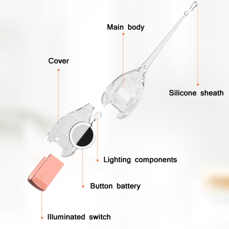 3 PCS Visual Luminous Ear Scoop For Children(Pink)