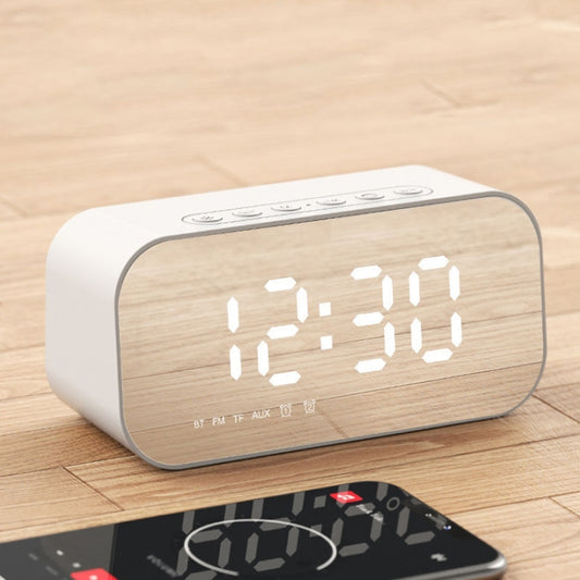 Havit M3 Subwoofer Mini Mirror Clock Bluetooth Speaker, Spsc: 1200mAh (White) - free shipping - PMC Jewellery - Order now!