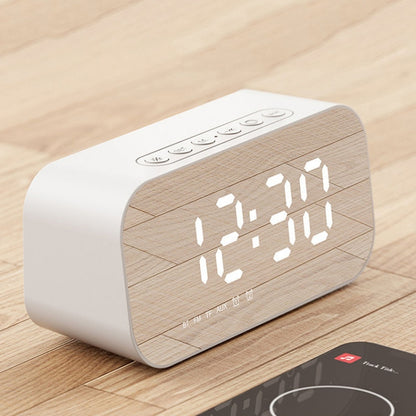 Havit M3 Subwoofer Mini Mirror Clock Bluetooth Speaker, Spsc: 1200mAh (White) - free shipping - PMC Jewellery - Order now!
