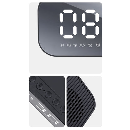 Havit M3 Subwoofer Mini Mirror Clock Bluetooth Speaker, Spsc: 1200mAh (White) - free shipping - PMC Jewellery - Order now!