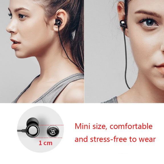 Havit i30 Mini Neck-Mounted Magnetic Sports Bluetooth Earphone(Black)