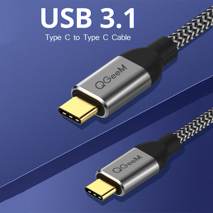 QGeeM QG-CC03 Type-C to Type-C USB3.1 Data Cable, Length: 1.2m(Black) - free shipping - PMC Jewellery - Order now!