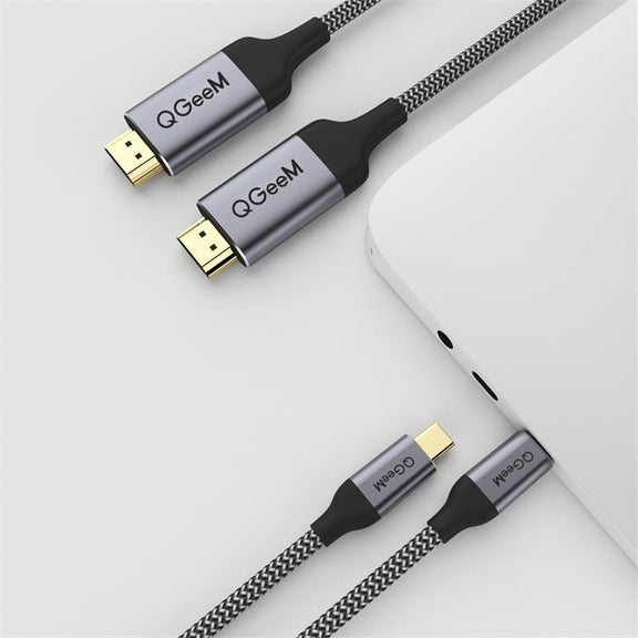 QGeeM QG-UA09 Type-C To HDMI Cable, Length: 3m