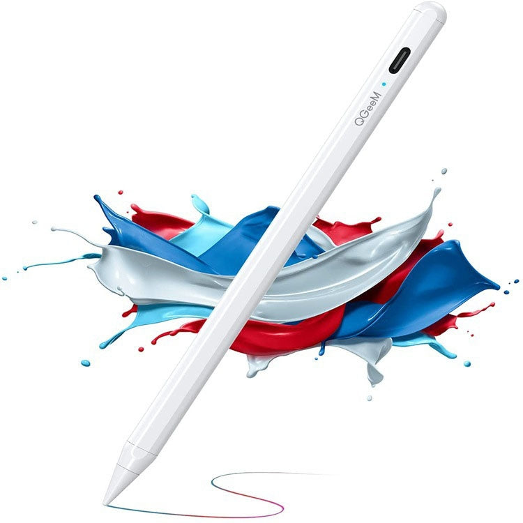 QGeeM ID706 Anti-mistouch Rechargeable Active Stylus for iPad(White) - free shipping - PMC Jewellery - Order now!