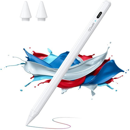 QGeeM ID706 Anti-mistouch Rechargeable Active Stylus for iPad(White) - free shipping - PMC Jewellery - Order now!