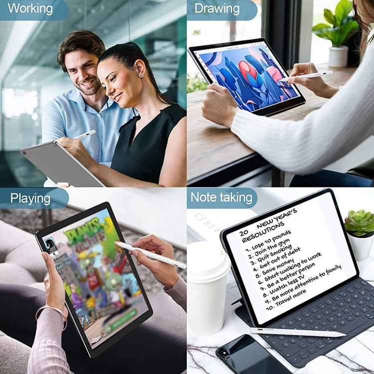 QGeeM ID706 Anti-mistouch Rechargeable Active Stylus for iPad(White) - free shipping - PMC Jewellery - Order now!