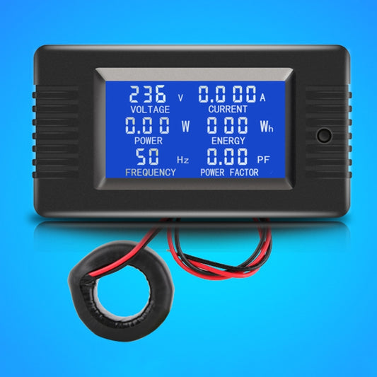 Peacefair English Version Multifunctional AC Digital Display Power Monitor, 100A (Closed CT) - free shipping - PMC Jewellery - Order now!