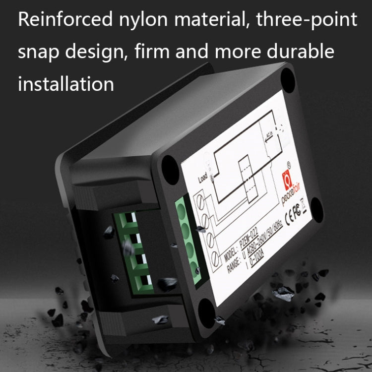 Peacefair English Version Multifunctional AC Digital Display Power Monitor, 100A (Open and Close CT) - Current & Voltage Tester by Peacefair | Online Shopping South Africa | PMC TechLife | Buy Now Pay Later Mobicred
