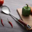304 Stainless Steel Wooden Handle Kitchenware Kitchen Equipment, Style: Rice Spoon - Cooking Tools by PMC TechLife | Online Shopping South Africa | PMC TechLife | Buy Now Pay Later Mobicred