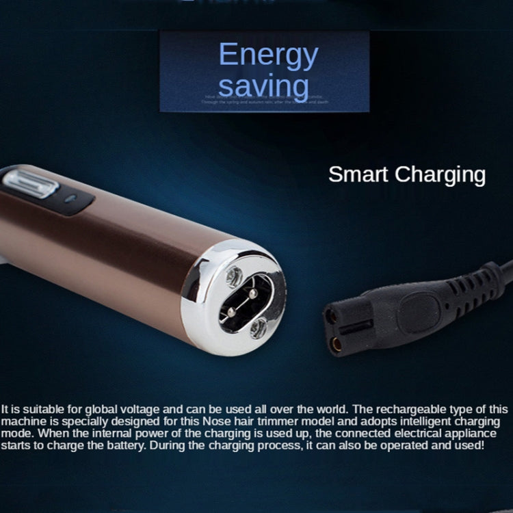 Electric Nose Hair Trimmer USB Rechargeable Eyebrow Trimmer Shaver( Gold) - free shipping - PMC TechLife - Order now!