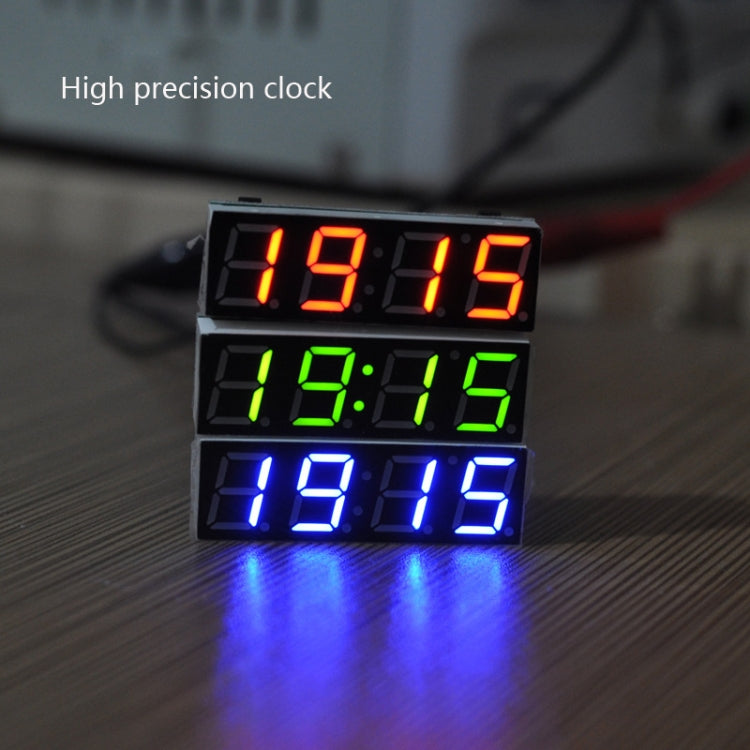 High-Precision RX8025T Digital Clock Module LED Digital Tube Electronic Clock(Green)