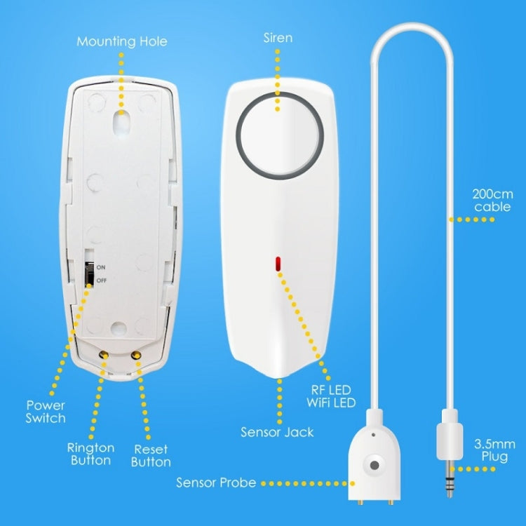WIFI Smart APP Remote Water Leakage Alarm - Water Leakage Alarm by PMC TechLife | Online Shopping South Africa | PMC TechLife