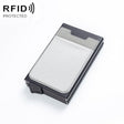 RFID Aluminum Alloy Anti-Degaussing Coin Card Holder(Black Silver) - free shipping - PMC TechLife - Order now!