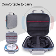 GH1865 EVA Hard Shell Fitness Ring Game Console Storage Bag For Nintendo Switch(Black)