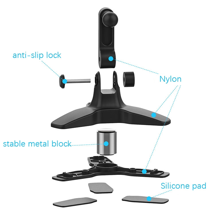 Portable Triangle Mobile Phone Bracket Live Broadcast Bracket(Black) - Desktop Holder by PMC TechLife | Online Shopping South Africa | PMC TechLife
