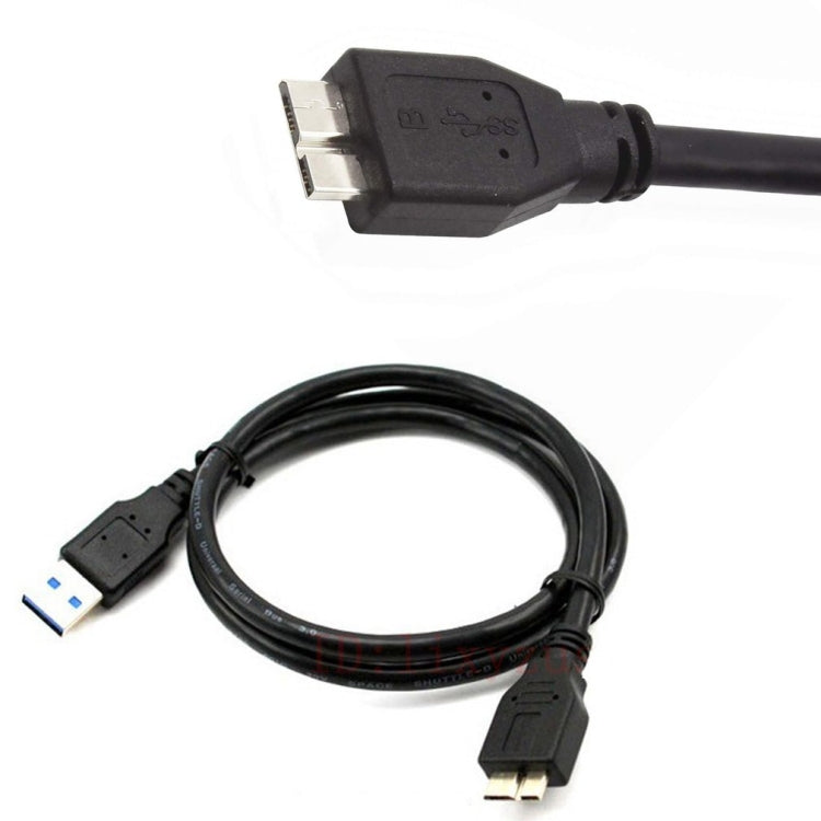 USB 3.0 Male To Micro USB HDD Data Cord For External Mobile HDD,Cable Length:1.8m(Black) - USB 3.0 by PMC TechLife | Online Shopping South Africa | PMC TechLife