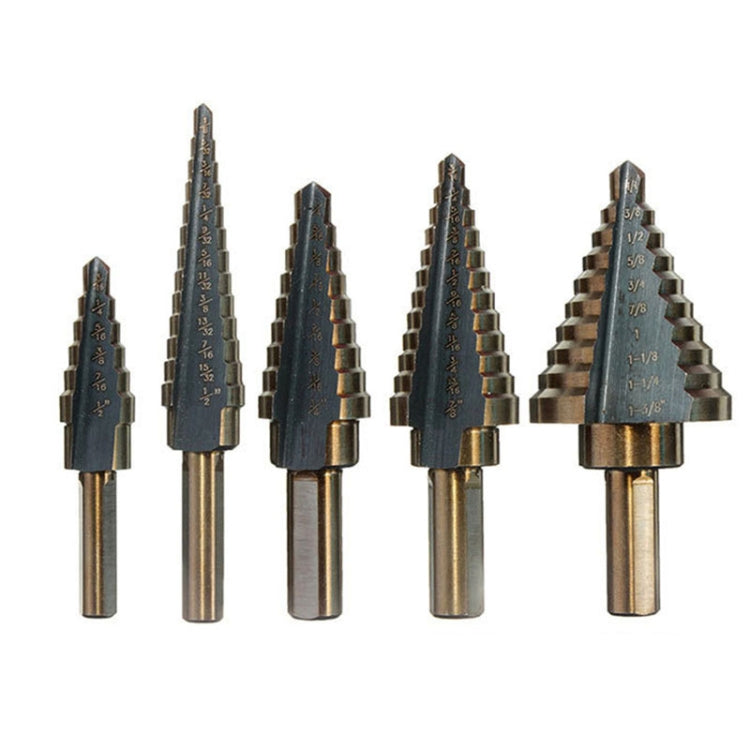 Pagoda Drill Bit High Speed Steel Opener Triangle Handle Stairs Drill Bit(5 In 1 Boxed) - free shipping - PMC TechLife - Order now!