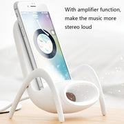 JP-wxc Chair Shape Wireless Charger with Amplifier Function(White)