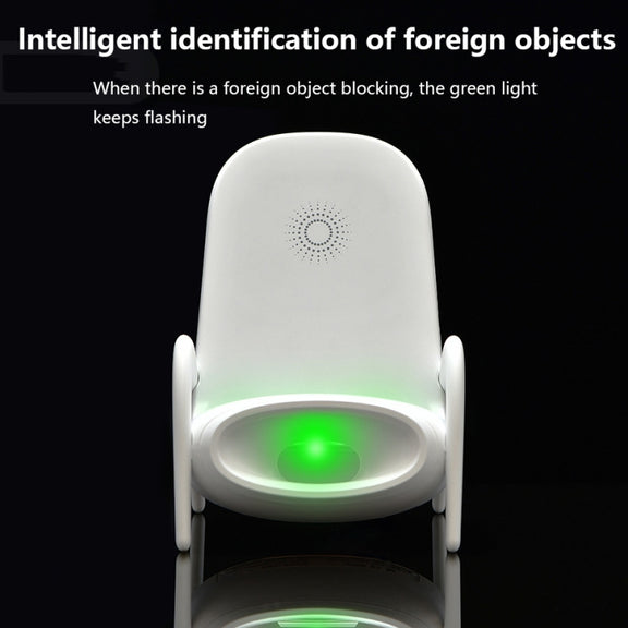 JP-wxc Chair Shape Wireless Charger with Amplifier Function(White)