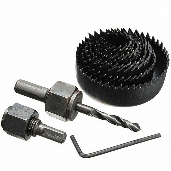 16 PCS / Set Woodworking Open Machine Plastic Barrel Plasterboard Punch Drill Bit Electric Drill Reamer Woodworking Tool