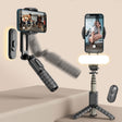 Removable Fill Light Phone Handheld Stabilizer with APP(Q09 Black) - Handheld Gimbals by PMC TechLife | Online Shopping South Africa | PMC TechLife