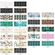 20 PCS 20cm PVC Crystal Covered Film Geometric Pattern Tile Wall Sticker(TS233)
