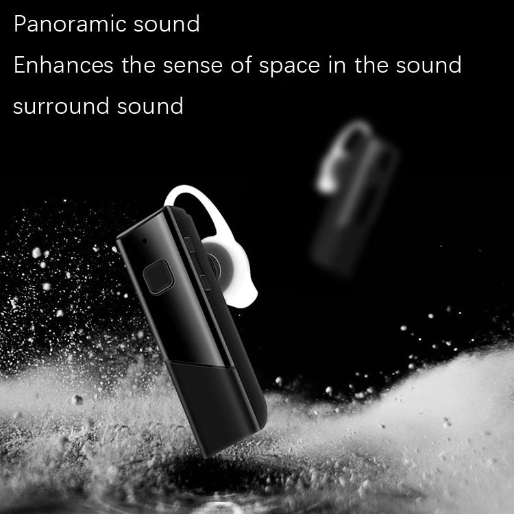 Single Ear 4.2 Bluetooth Headset Stereo HIFI Sports Wireless Bluetooth Headset(A1 White)