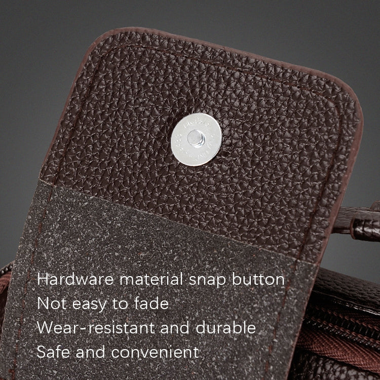 WEIXIER D235 Men Shoulder Bag Portable PU Leather Handbag(Brown) - free shipping - PMC TechLife - Order now!