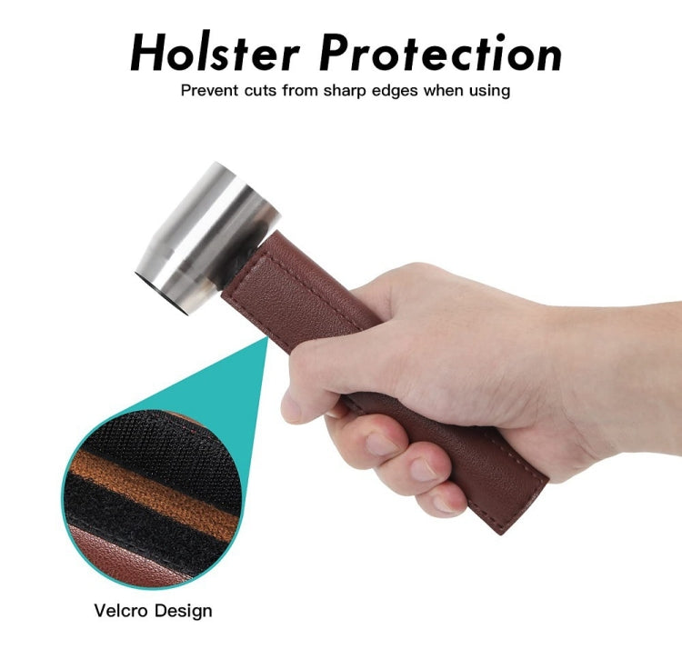 Woodworking Hand Drill Outdoor Survival Drill Hand Screw Drill With PU Case (Brown) - Drill & Drill Bits by PMC TechLife | Online Shopping South Africa | PMC TechLife