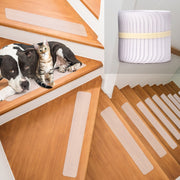 15 PCS PEVA  Rubber Non-marking Step Non-slip Tape,Size:  10 x 60cm(Gravel Transparent)