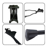Bicycle Mountain Bike Foot Support Adjustable Middle Support(Black)