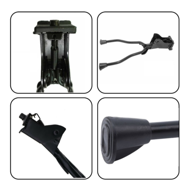 Bicycle Mountain Bike Foot Support Adjustable Middle Support(Black)